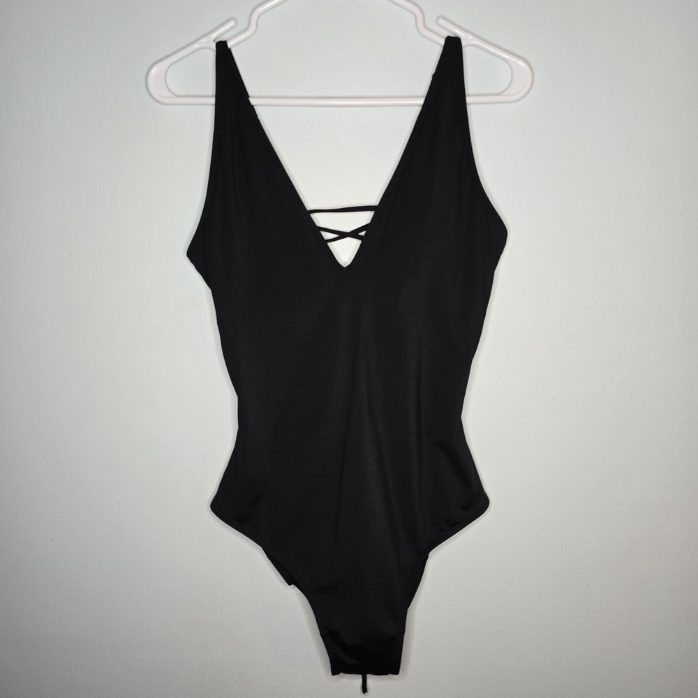 TA3 Plungey Slimming Swimsuit One Piece Women's L Black